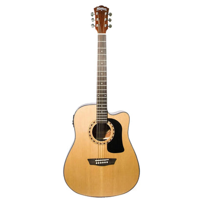 Washburn AD5CE-Pack Apprentice Dreadnought Acoustic-Electric Guitar Pack – Natural Acoustic Guitars Washburn Art of Guitar