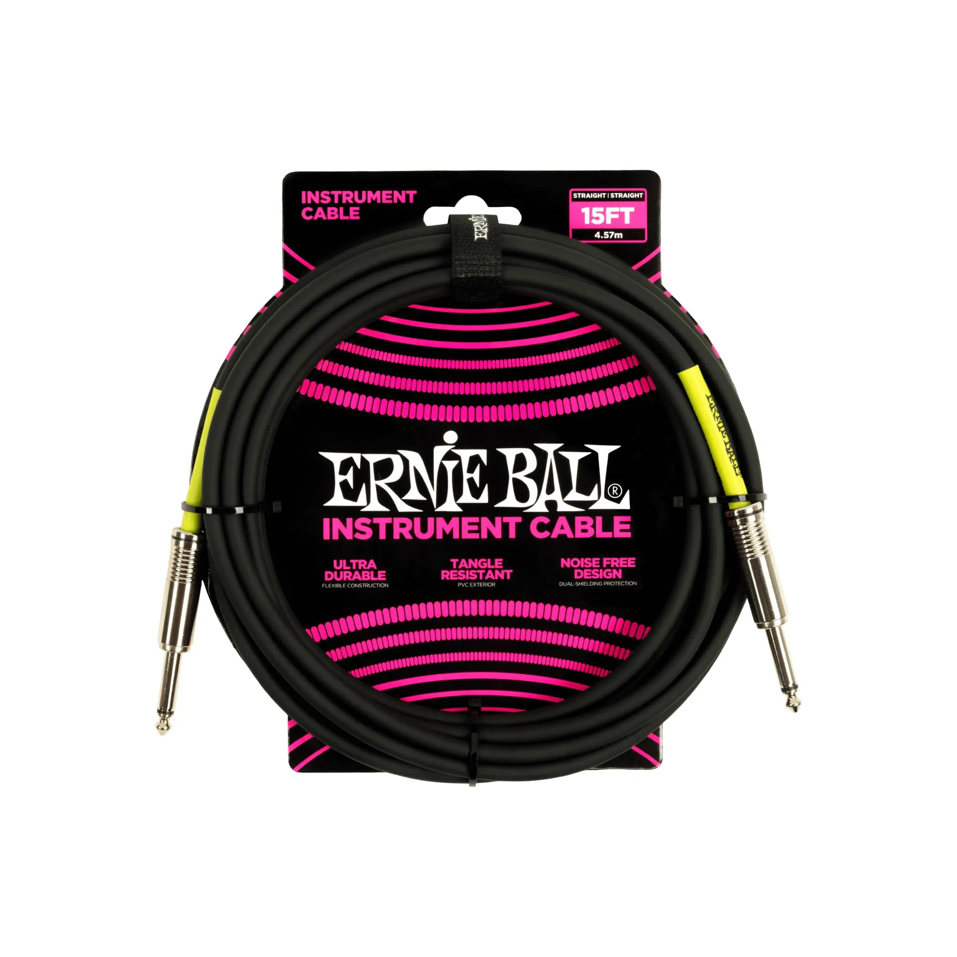 assic Instrument Cable Straight/Straight 15ft - Black Guitar Accessories Ernie Ball Art of Guitar