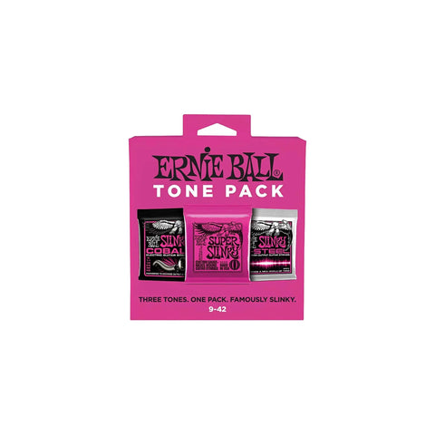 Ernie Ball Super Slinky Electric Guitar Strings Tone Pack  9-42 ernie ball