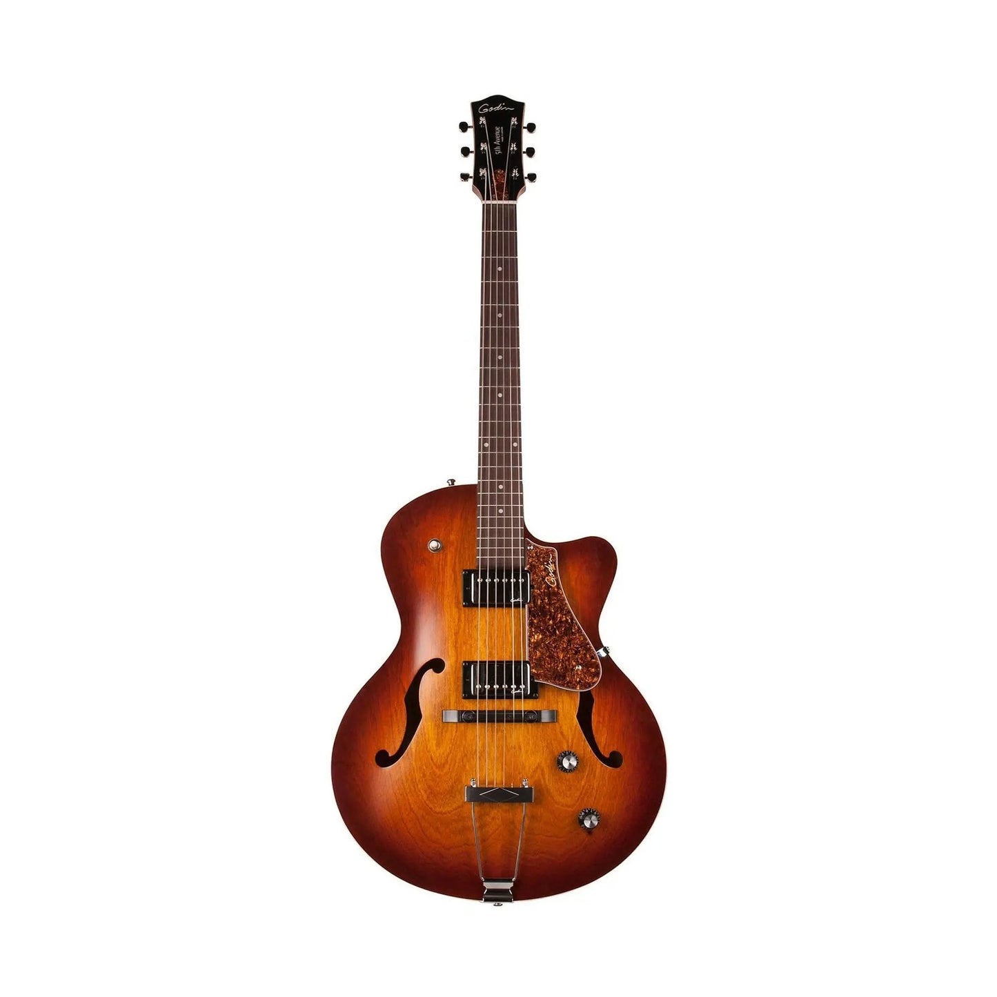 Godin 5th Avenue CW Kingpin II HB Cognac Burst Godin