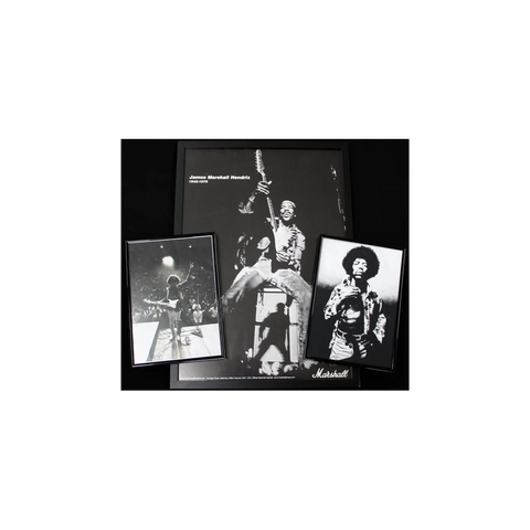 Jimi Hendrix - Rare Marshall Amplification Poster Art of Guitar