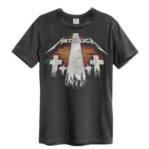 METALLICA - Master Of Puppets Revamp Vintage Charcoal T-Shirt L Size CAVO