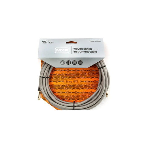 MXR Pro Series Woven Instrument Cable 18 ft DCIW18/DCIW18R Dunlop