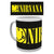 Nirvana Smiley Logo With Yellow Font Design White Mug CAVO