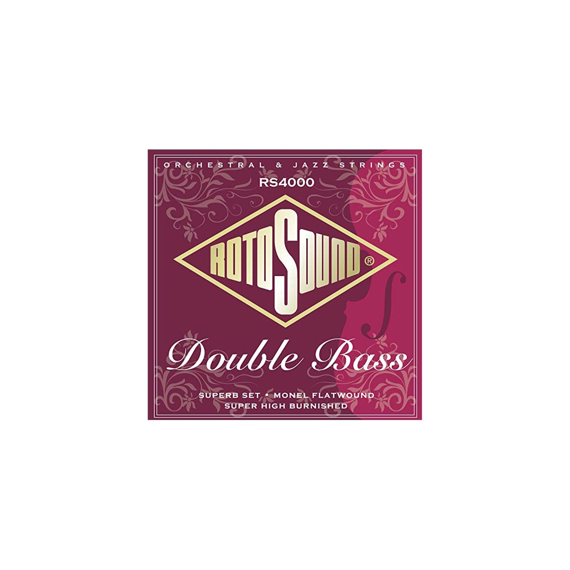 Rotosound RS(4000M Superb Nylon/Monel Flatwound Double Bass Set Frederick Export