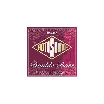 Rotosound RS(4000M Superb Nylon/Monel Flatwound Double Bass Set Frederick Export