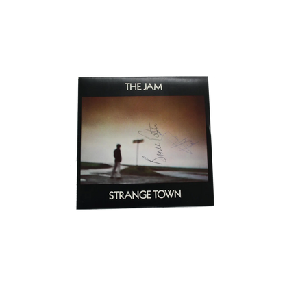 The Jam  Autographed 'Strange Town' Vinyl Single Art of Guitar