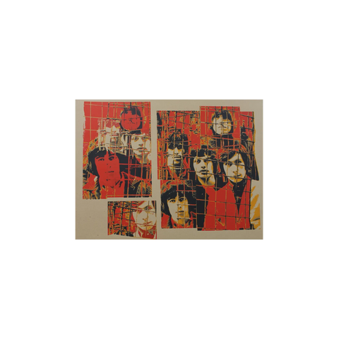 The Rolling Stones  Ink Icon Caged silkscreen print Art of Guitar