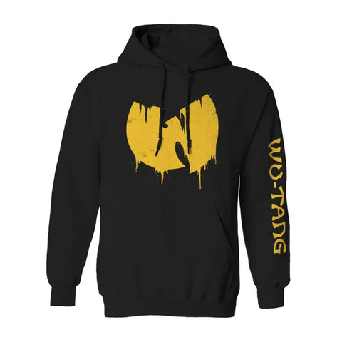 Wu-Tang Clan Sliding Logo Black Hoodie Sweatshirt CAVO
